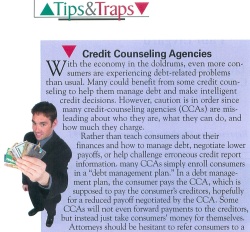 2008.07 Credit Counseling Agencies (Bench & Bar)